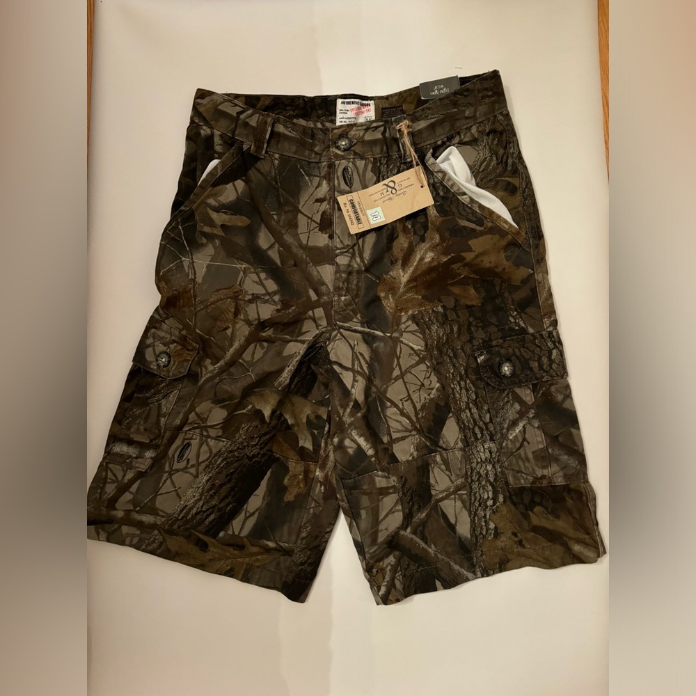 G&M Ontario Printed Twill Belted Cargo Shorts